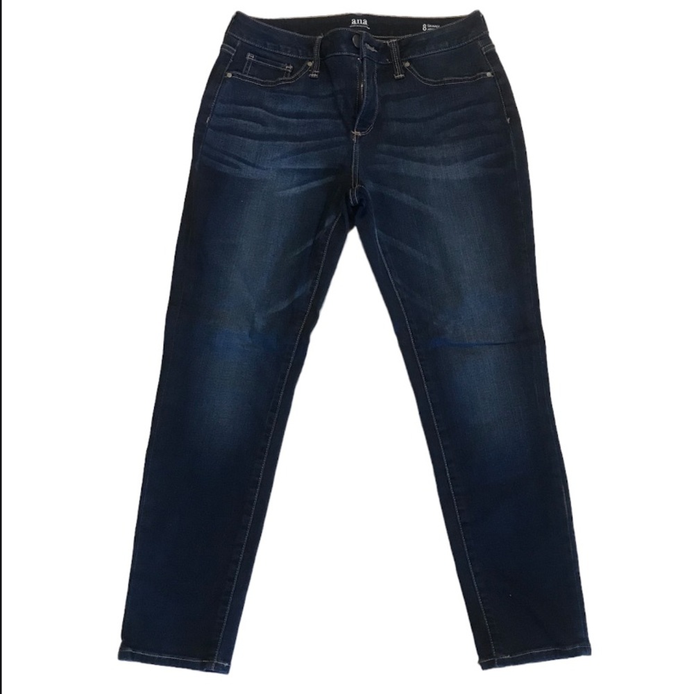 a.n.a jeans dark wash skinny size 8